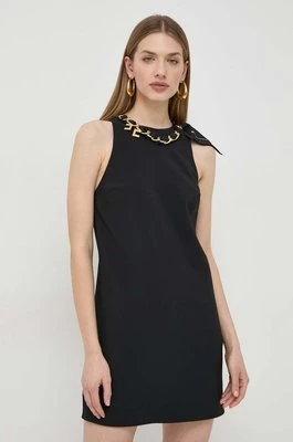 Elisabetta Franchi sukienka kolor czarny mini prosta AB57341E2