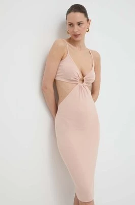 Elisabetta Franchi sukienka kolor różowy mini dopasowana AM46T42E2