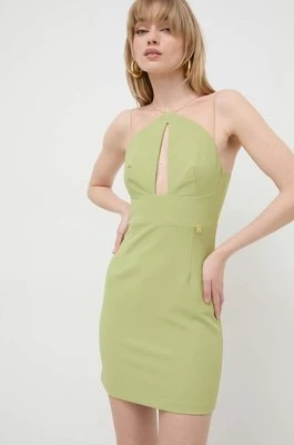 Elisabetta Franchi sukienka kolor zielony mini dopasowana AB51441E2