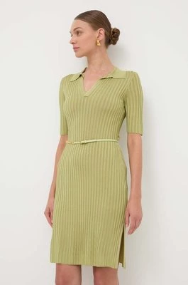 Elisabetta Franchi sukienka kolor zielony mini rozkloszowana AM60R41E2
