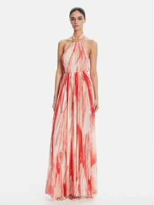 Elisabetta Franchi Sukienka letnia ABR4752E2 CP9 Czerwony Regular Fit