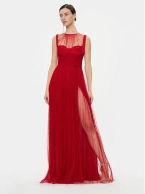 Elisabetta Franchi Sukienka wieczorowa AB-400-36E2-V890 Czerwony Regular Fit