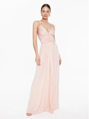 Elisabetta Franchi Sukienka wieczorowa AB-430-32E2-V700 Różowy Regular Fit