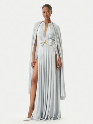 Elisabetta Franchi Sukienka wieczorowa AB-R13-51E2-V860 Srebrny Regular Fit