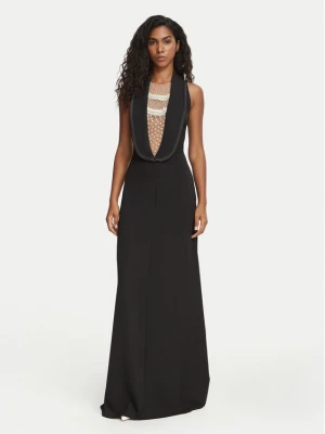 Elisabetta Franchi Sukienka wieczorowa AB-R16-67E2-V750 Czarny Slim Fit