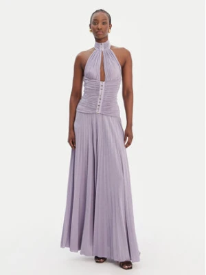 Elisabetta Franchi Sukienka wieczorowa AB-R18-61E2-V760 Fioletowy Regular Fit