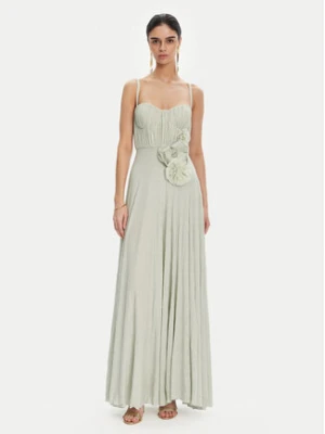 Elisabetta Franchi Sukienka wieczorowa AB-R22-52E2 Zielony Regular Fit