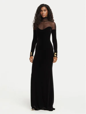 Elisabetta Franchi Sukienka wieczorowa AB-R29-67E2-V690 Czarny Slim Fit