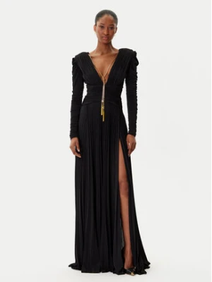 Elisabetta Franchi Sukienka wieczorowa AB-R40-57E2-V850 Czarny Regular Fit