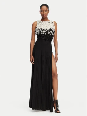 Elisabetta Franchi Sukienka wieczorowa AB-R44-62E2-V800 Czarny Slim Fit