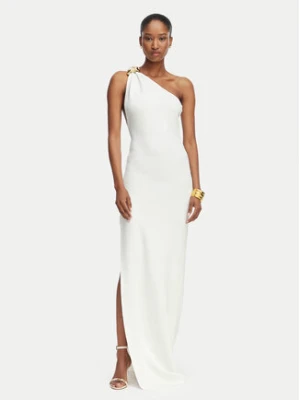 Elisabetta Franchi Sukienka wieczorowa AM-43B-62E2-V600 Kremowy Slim Fit