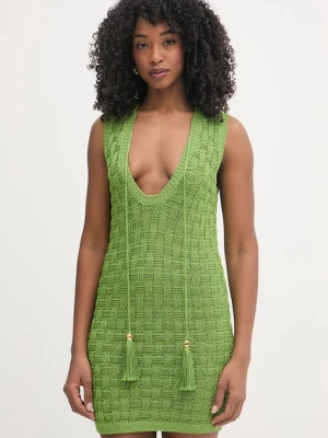 Elisabetta Franchi sukienka ze sweterkiem lniana