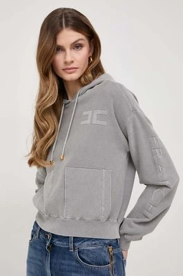 Elisabetta Franchi sweter bawełniany kolor szary lekki MK02S41E2