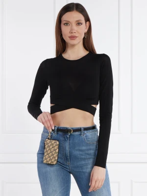 Elisabetta Franchi Sweter | Cropped Fit czarny