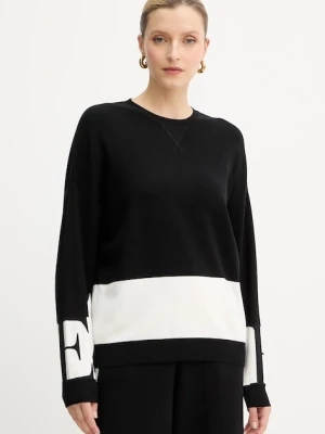 Elisabetta Franchi sweter damski kolor czarny lekki MK01S56E2