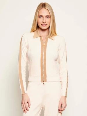 Elisabetta Franchi Sweter | Regular Fit beżowy
