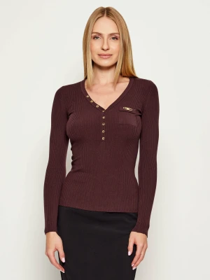 Elisabetta Franchi Sweter | Slim Fit | z dodatkiem jedwabiu