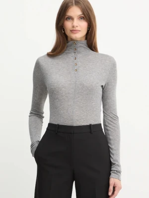 Elisabetta Franchi sweter z dodatkiem wełny damski kolor szary lekki MD61B56E2