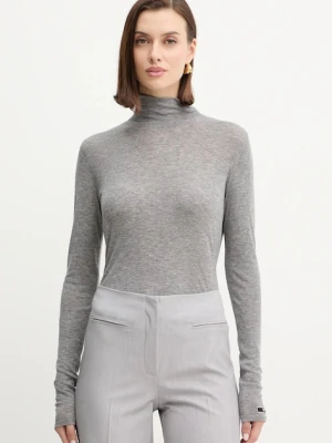 Elisabetta Franchi sweter z dodatkiem wełny damski kolor szary lekki MD61B56E2