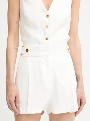 Elisabetta Franchi szorty damskie z lnem