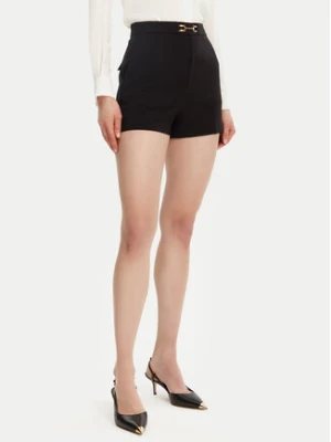 Elisabetta Franchi Szorty materiałowe SH-007-51E2-V240 Czarny Regular Fit