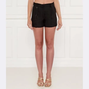 Elisabetta Franchi Szorty | Regular Fit | z dodatkiem lnu