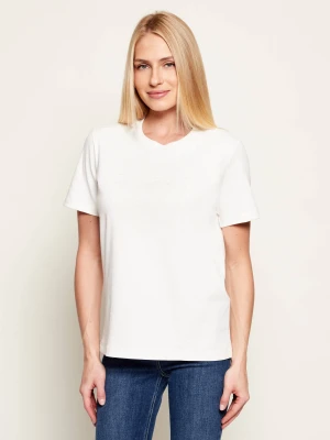 Elisabetta Franchi T-shirt | Loose fit biały