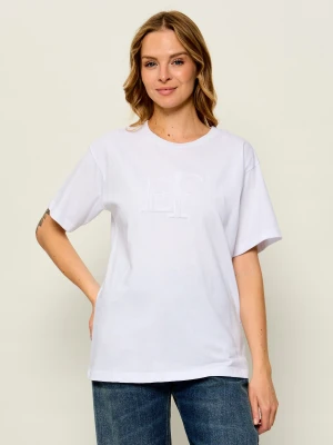 Elisabetta Franchi T-shirt | Loose fit biały