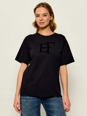 Elisabetta Franchi T-shirt | Loose fit czarny