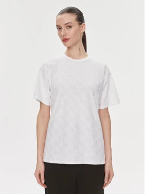 Elisabetta Franchi T-Shirt MA-006-41E2-V150 Biały Regular Fit