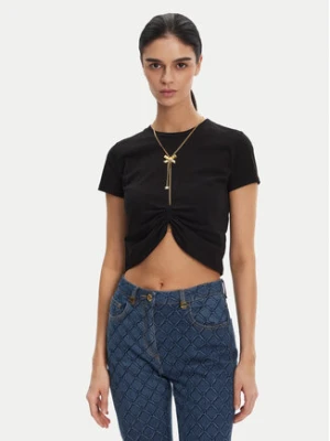 Elisabetta Franchi T-Shirt MA-006-51E2 Czarny Regular Fit