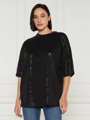 Elisabetta Franchi T-shirt | Oversize fit czarny