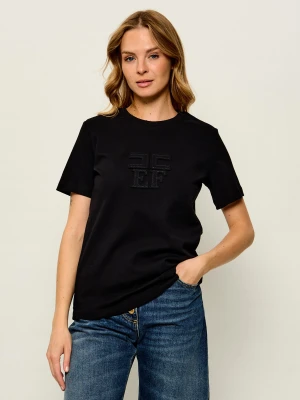 Elisabetta Franchi T-shirt | Oversize fit czarny