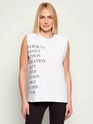 Elisabetta Franchi T-shirt | Regular Fit biały