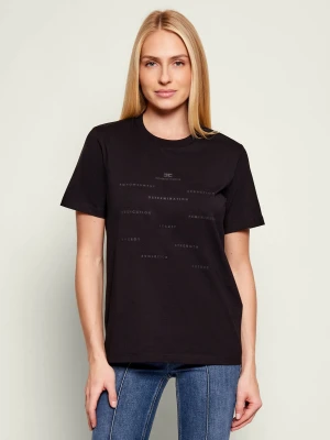 Elisabetta Franchi T-shirt | Regular Fit czarny