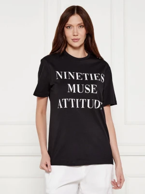 Elisabetta Franchi T-shirt | Regular Fit czarny