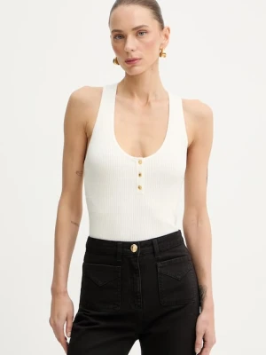 Elisabetta Franchi top z dodatkiem jedwabiu