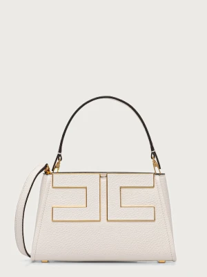 Elisabetta Franchi torebka crossbody damska z imitacji skóry beżowy