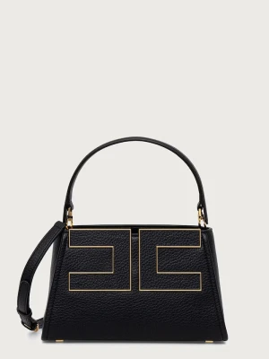 Elisabetta Franchi torebka crossbody damska z imitacji skóry czarny