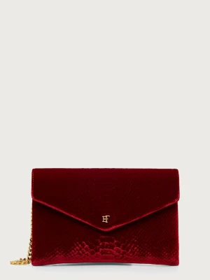 Elisabetta Franchi torebka damska zamszowa czerwony