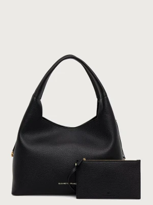 Elisabetta Franchi torebka shopper damska z imitacji skóry czarny