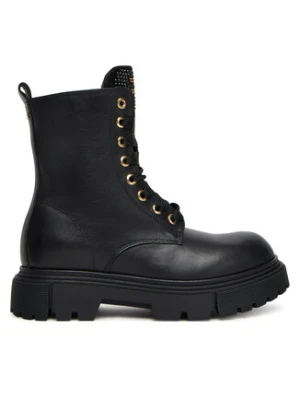 Elisabetta Franchi Trapery Lace-Up Bootie F4A5-E0411-1251 D Czarny