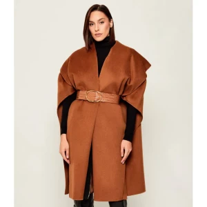 Elisabetta Franchi Wełniane ponczo | Oversize fit