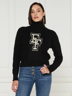 Elisabetta Franchi Wełniany golf | Regular Fit