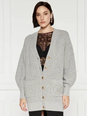 Elisabetta Franchi Wełniany kardigan | Oversize fit