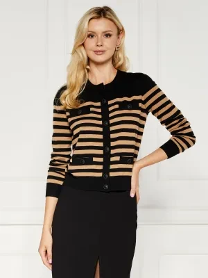 Elisabetta Franchi Wełniany kardigan | Regular Fit