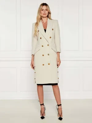 Elisabetta Franchi Wełniany płaszcz