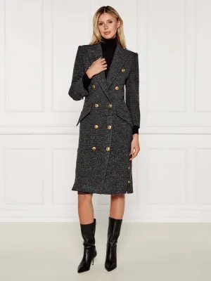 Elisabetta Franchi Wełniany płaszcz