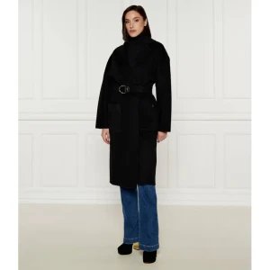 Elisabetta Franchi Wełniany płaszcz