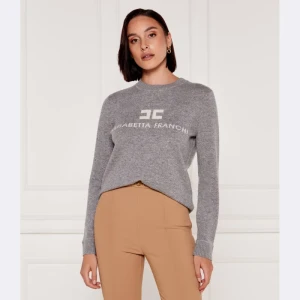 Elisabetta Franchi Wełniany sweter | Regular Fit | z dodatkiem kaszmiru
